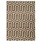 Roma Zigzag Area Rug Ivory Chocolate 5X7.6 Geometric Modern Patterned Carpet